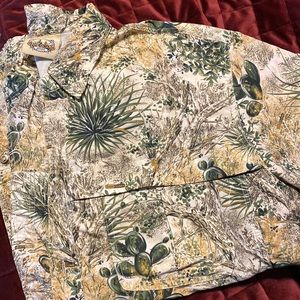 Mens Game Guard fishing shirt short sleeve size XL camo